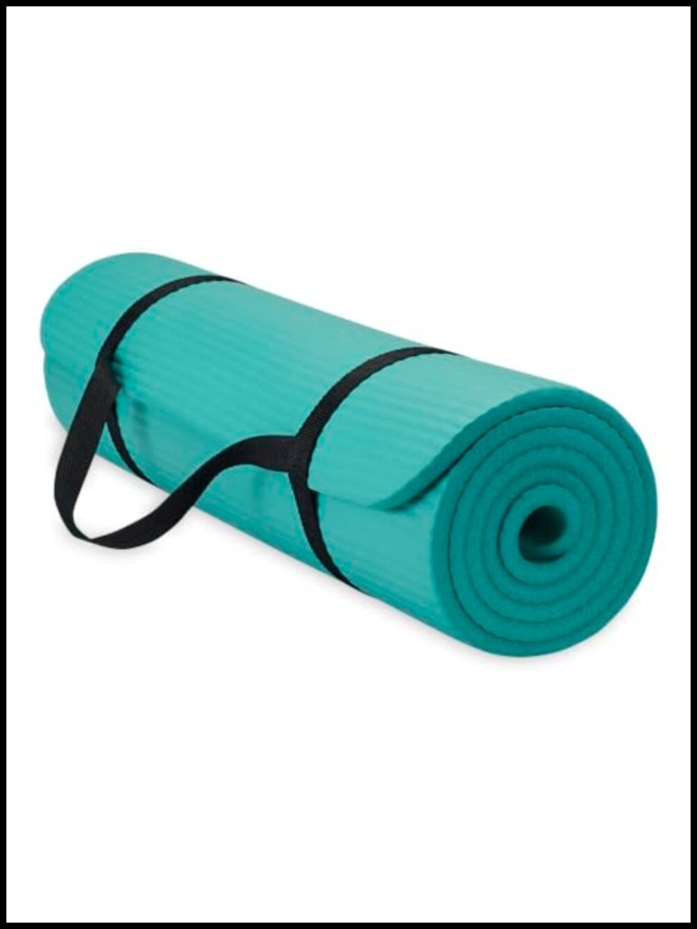 10mm Thick Yoga Mat NBR Foam Exercise Fitness Mat with Carrying Strap